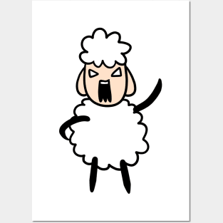 cute little sheep Posters and Art